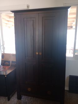 Pier 1 Walnut Wood TV Armoire
