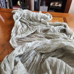 Six "Sage Green" Cheesecloth Table Runners ~ Parties, Wedding, Showers, and Decor