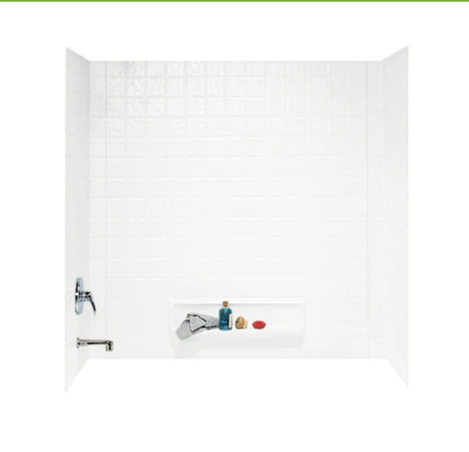 Hi everyone we have this strong acrylic shower walls new Swan TI-3-WHITE Tile Tub Wall Kit In White. Aslo we have tubs for this walls  different model
