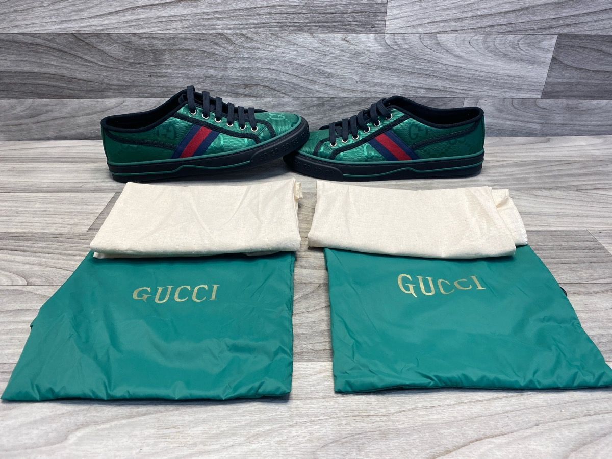 Gucci Tennis 1977 Off the Grid Low 'Green' Size 7.5/US:8.5 Authentic Unworn (A1D018551)