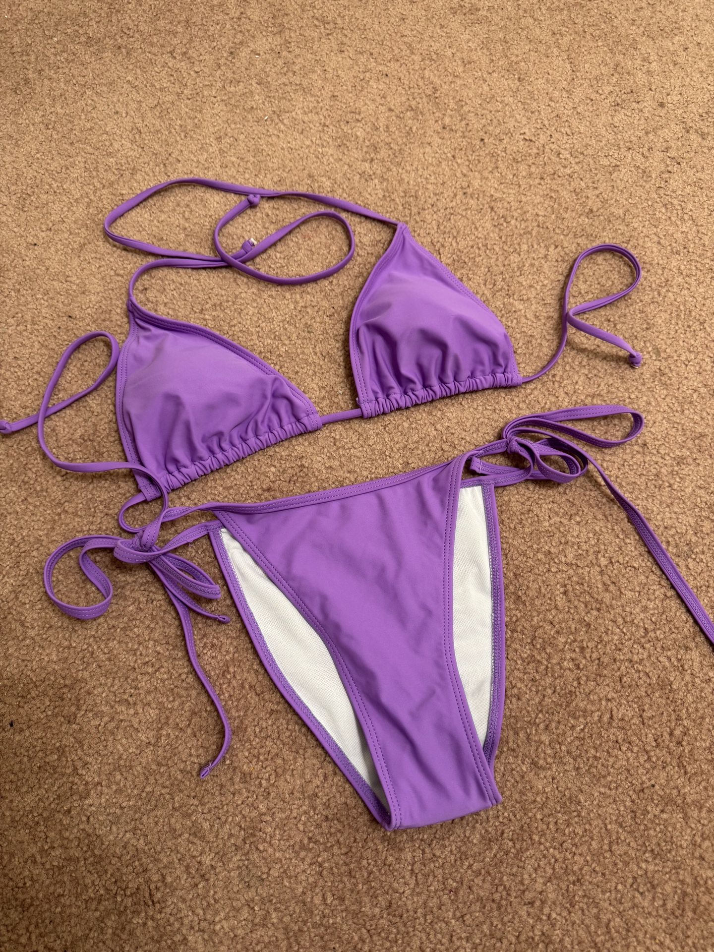 New Large Purple Bikini Festival Rave Outfit Swimsuit Bathing Suit