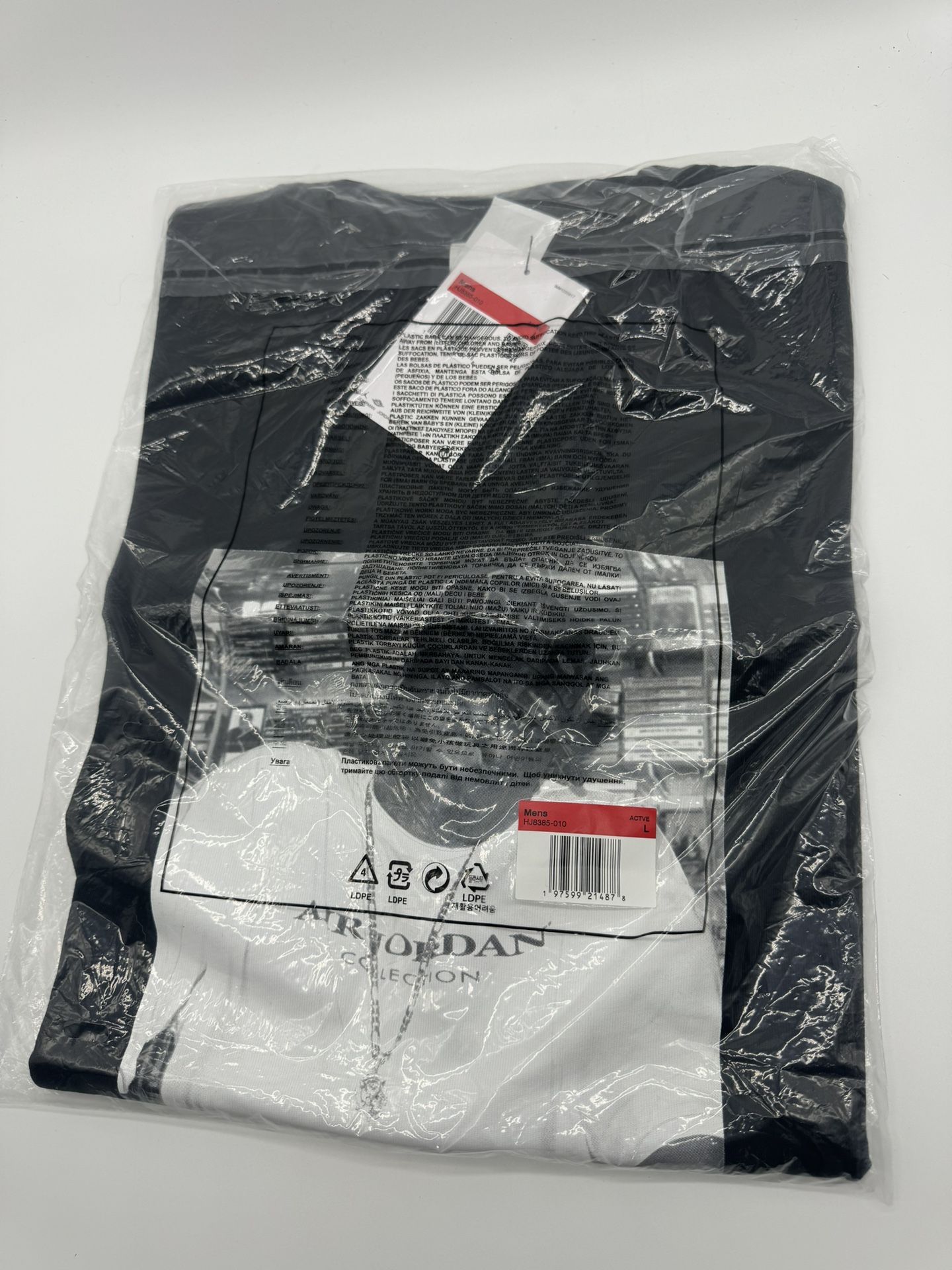 Supreme x Jordan Biggie S/S Top Black Size Large Confirmed