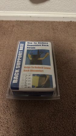Heavy lifting back support belt