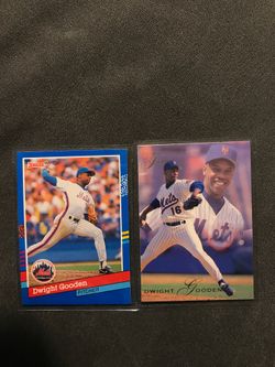 2 Dwight “Doc” Gooden baseball cards
