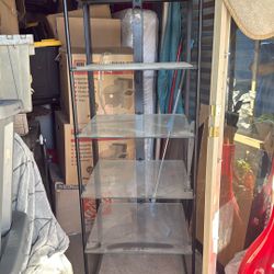 Glass Shelf With Five shelves