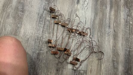 Rose Gold boutique pant hangers