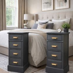 2 Nightstands.  Solid Wood 