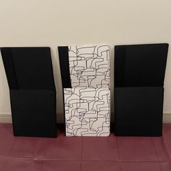 Three (3) Large (13" x 15" x 13"), Folding Fabric STORAGE BOXES - posted price is firm for ALL 3 BOXES purchased together.