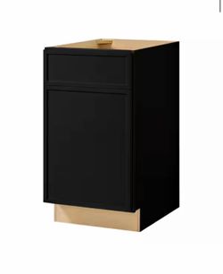 Leyton 18 in. W Black Shaker Base Kitchen Cabinet