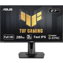 ASUS TUF Gaming VG279QM 27" 1920 x 1080 280Hz, Fast IPS, 1080P Full HD, G-SYNC Compatible, Extreme Low Motion Blur Sync, ELMB SYNC, BLACK, HDR Monitor