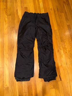 Men’s Medium Snow Pants Sport Essentials Black Pull On
