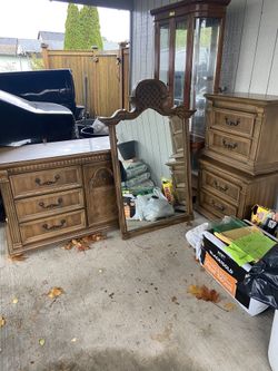 Vintage Dresser with Mirror