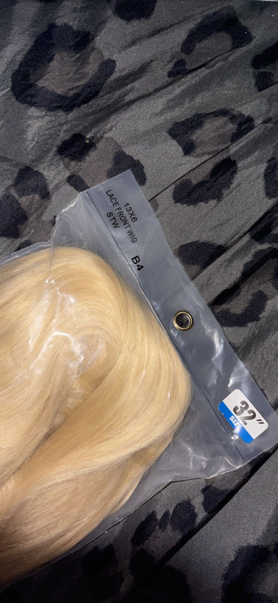 32inch Blonde human hair lace front wig 13x6