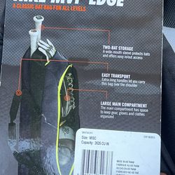 New Nike MVP Edge Softball Baseball Bat Helmet Carry Duffel Bag Black Green