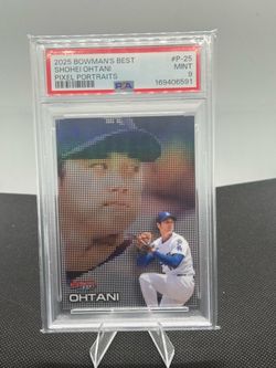 2025 Bowman's Best Shohei Ohtani Pixel Portraits PSA 9
