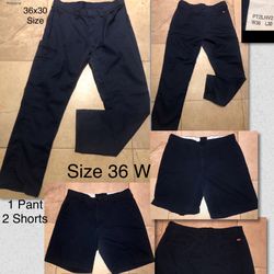 Men’s Red Kap  Size 36 W -Work Pants & Shorts NEW & LIKE NEW-$15 ea or all 3 for $40