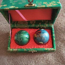 Vintage Chinese Dragon Ringing Iron Health Promotion Chime