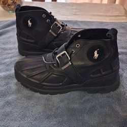 Botas  Polo .color Negro  Piel