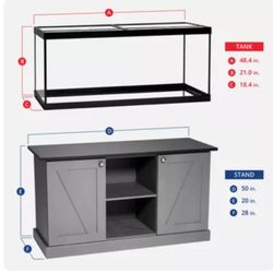 75 Gallon Aquarium and stand
