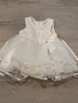 White Baby Girl Formal Tulle Dress