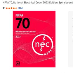 NFPA NEC 70 National Electrical Code 2023 Edition with Tabs Spiral-bound Spiral
