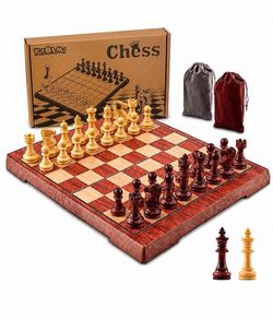 Bulk Lot of 18 Kidami Folding Magnetic Travel Chess Set with Storage Bags for Pieces 12.4" New!