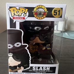Slash Funko Pop #51 Guns n' Roses Rocks Music Guitar Vinyl Figure Figurine Toy