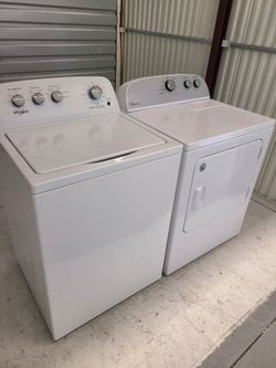 Whirlpool Washer and Dryer Set (Warranty Included)  Can Deliver