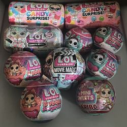 lol Surprise Toy Doll Lot - Total Of 10 Balls 