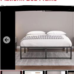 NEW IN BOX QUEEN SIZE PLATFORM BED WITH 14” OF STORAGE UNDERNEATH 