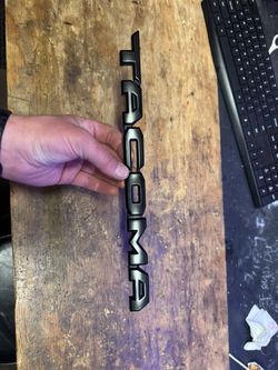 2 Black Toyota Tacoma Emblems