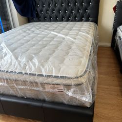 Queen Frame With Matrress New Mattresses New Pillowtop New Memory Foam New Bed Frames Nuevo Colchones Camas Nuevas βΌοΈ