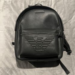Emporio Armani Black Backpack