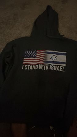 “I stand with Israel” hoodie xl