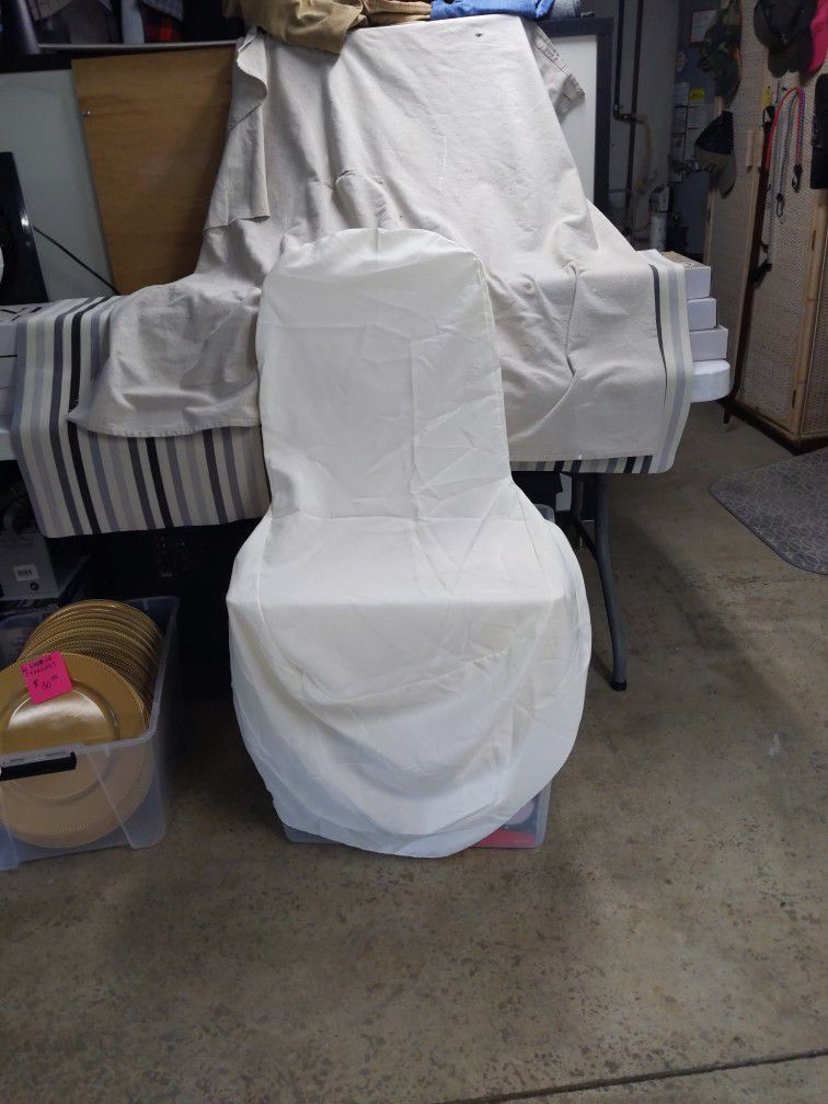 Chair Covers (60) White Never Used
