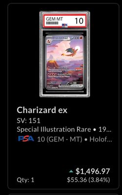 151 charizard PSA 10