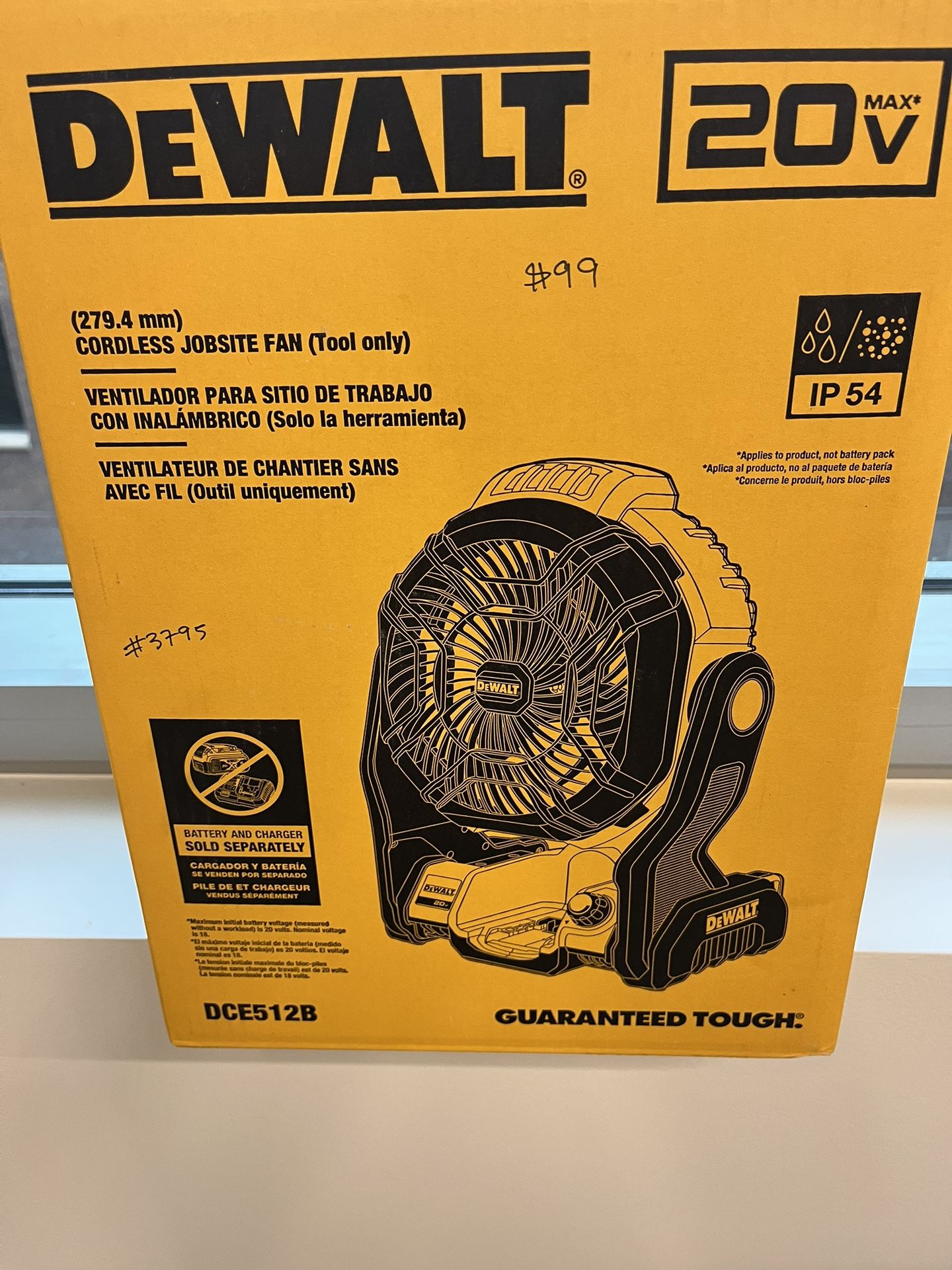 Dewalt Fan. 20 Volts. Brand New Asking $99