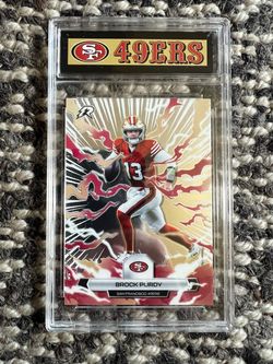 Brock Purdy San Francisco 49ersp football card 2026 Topps hard protective case slab