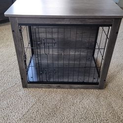 Wooden Dog Crate With Double Doors 