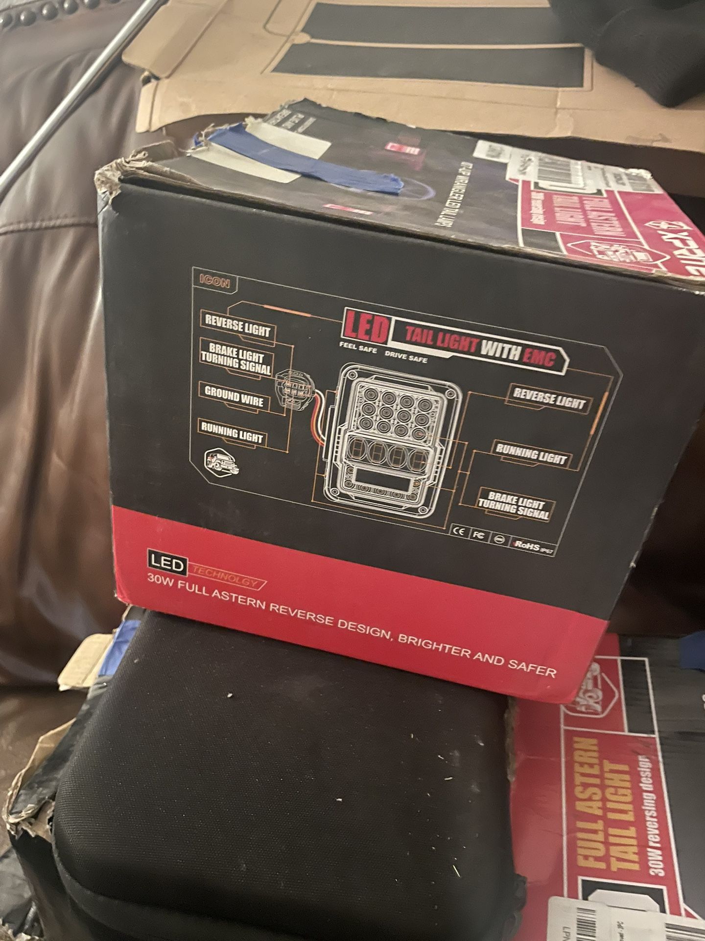 LED Huge C Tail Lights Jeep Wrangler 07-UP New in box