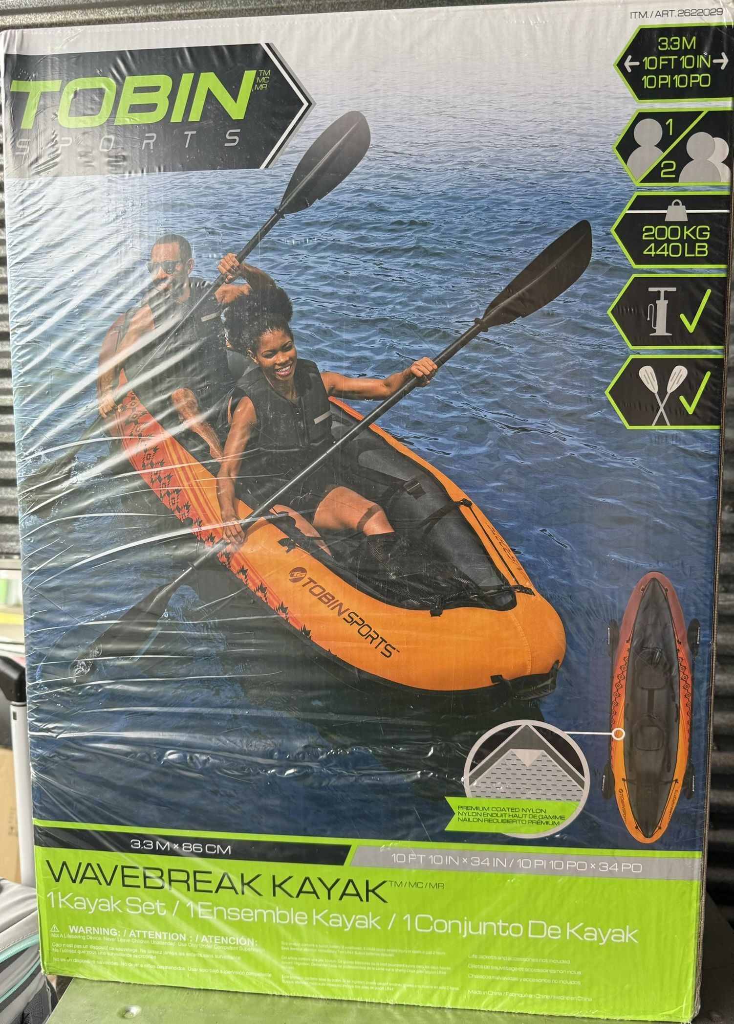 Tobin Sports Wavebreak Kayak