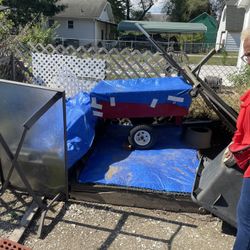 Riding Mower And Trailer