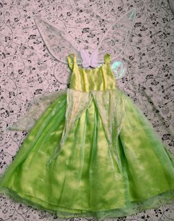 Tinker Bell Fairy Halloween Costume with Wings and LED lights
