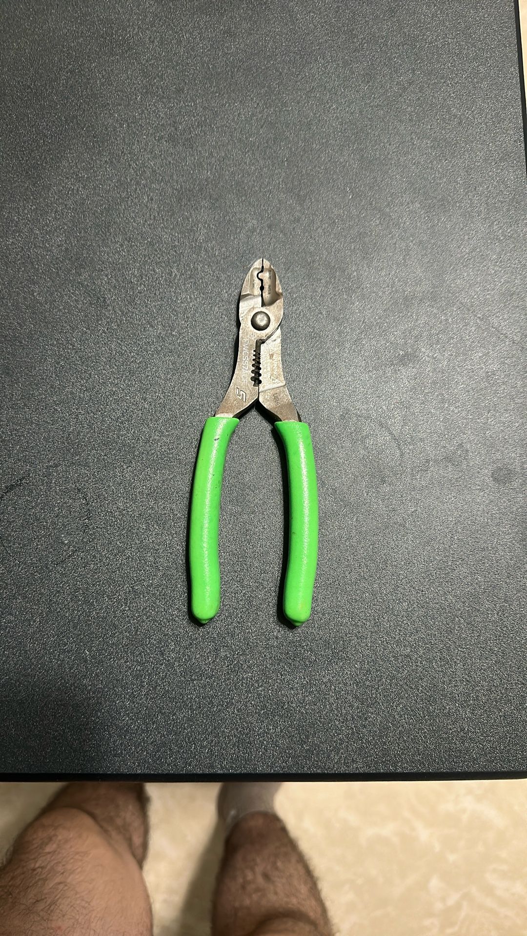 Snap on mini pliers green OBO