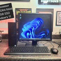 Dell Optiplex 3070 Desktop Computer With Monitor Keyboard And Mouse Included