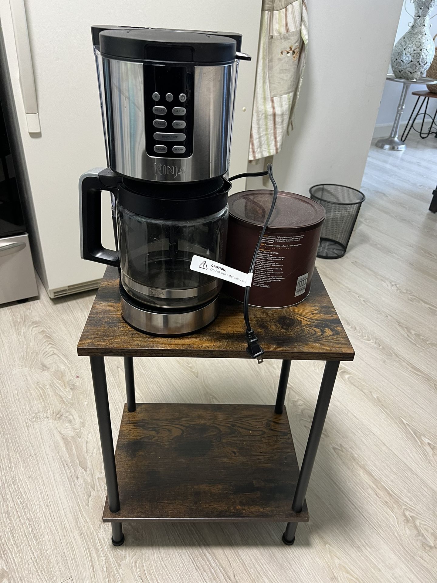 Coffee Maker And Table 