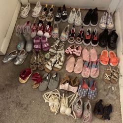 Little Girls 2c-4c Shoes And 18-24 Months Jackets Everything For 100.00