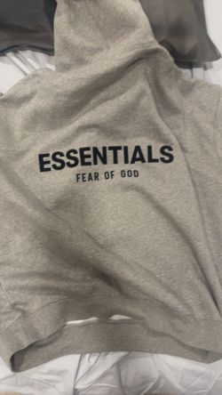 Gray essentials hoodie