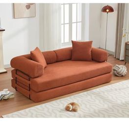 ❤️🔥 4-in-1 Convertible Sleeper Sofa Bed - Futon Floor Boneless Couch