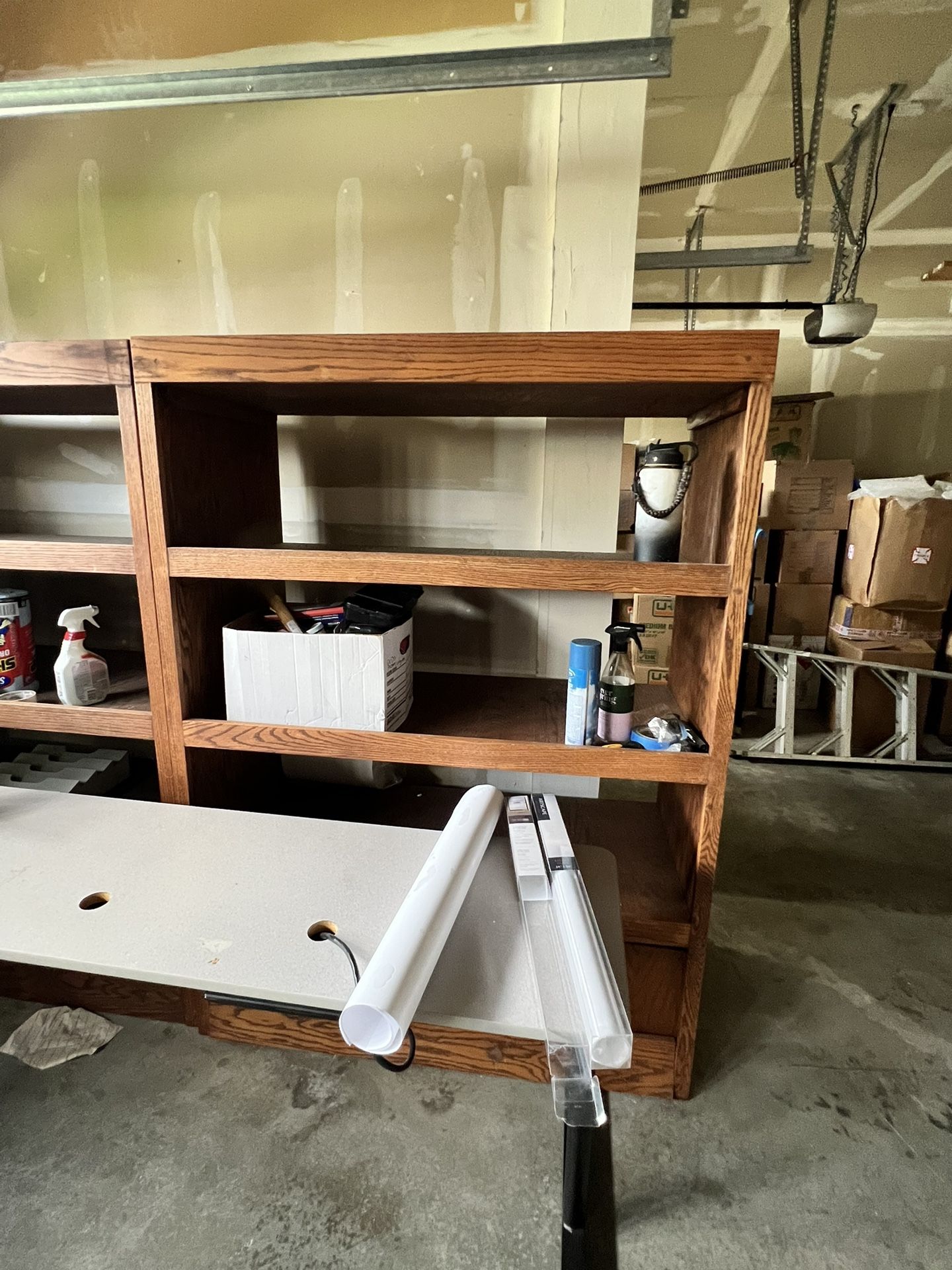Garage or Store Oak Shelves 5’ X 4’ X 2’ — 7 Shelves